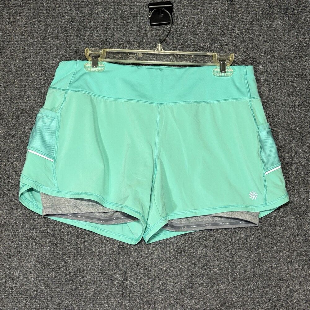 Athleta Ready Set Go 2 in 1 Women’s Running Shorts Elastic Waist Athleisure M